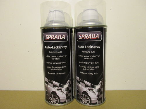 2 Spraydosen Lackspray Klarlack glänzend Spraila Sprühlack 2-Schicht Klarlack 400ml