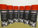 6 Spraydosen Lackspray Rot glänzend RAL 3000 Feuerrot Sprühlack 400ml