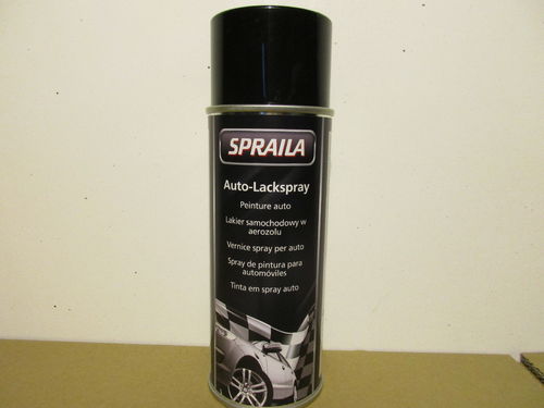 1 Spraydose Lackspray schwarz glänzend RAL9005 Tiefschwarz 400ml