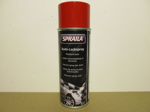 1 Spraydose Lackspray Rot glänzend RAL3000 Feuerrot Sprühlack 400ml